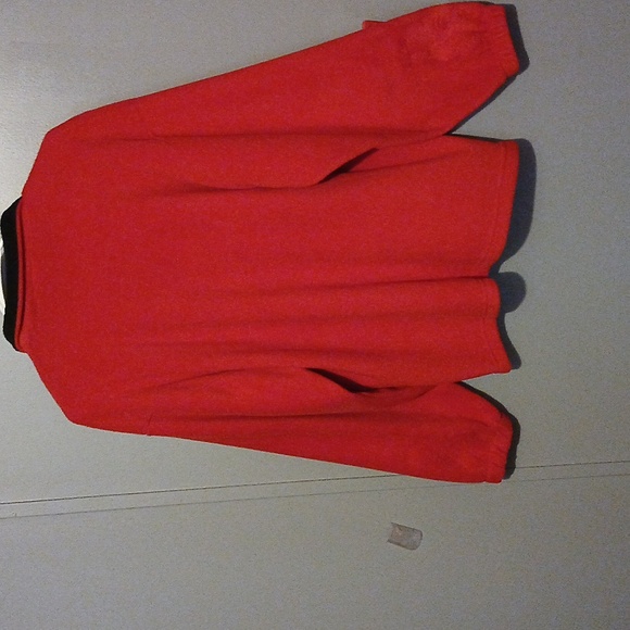 Tommy Hilfiger Vintage Lady's Red Fleece ♥️ Zippered Jacket with Pockets - Picture 4 of 7